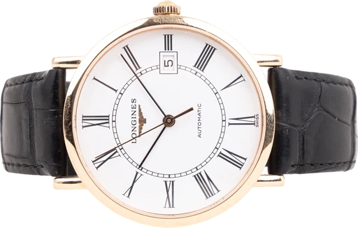 Titel: Elegant (Nyhed)
Mærke: Longines
Model: Elegant
Ref.: L4.787.8.11.4
Årgang:
Tilbehør:
Stand: 10.0 (Nyt)
Pris: 25.499 kr.
Diameter: 37mm
Funktioner: Dato
Skivefarve: Hvid
Rem: Læder
Kassemateriale: Guld
Kategori: Dress
Køn: Herre
Match: 100.0%
Billedet ejes af Chrono Collective (1011211) Et Longines ur