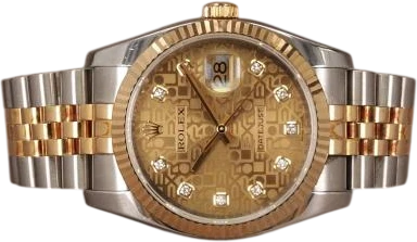 Titel: Datejust 116233
Mærke: Rolex
Model: Datejust
Ref.: 116233
Årgang: 2012
Tilbehør: Boks og Papirer
Stand: 8.0 (Brugt)
Pris: 70.000 kr.
Diameter: 36mm
Funktioner: Dato
Skivefarve: Guld
Rem: Metal
Kassemateriale: Stål
Kategori: Dress
Køn: Unisex
Match: 100.0%
Billedet ejes af Chrono (1096623) Et Rolex ur