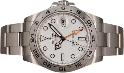 Titel: Explorer II 216570 - DK sæt
Mærke: Rolex
Model: Explorer II
Ref.: 216570
Årgang: 2017
Tilbehør: Boks og Papirer
Stand: 8.0 (Brugt)
Pris: 65.000 kr.
Diameter: 42mm
Funktioner: GMT, Dato
Skivefarve: Hvid
Rem: Metal
Kassemateriale: Stål
Kategori: Sport
Køn: Herre
Match: 100.0%
Billedet ejes af Chrono (1176473) Et Rolex ur