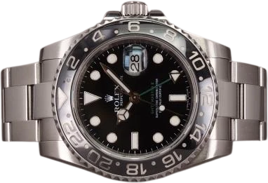 Titel: GMT-Master II 116710LN - 8/2008 (Nyhed)
Mærke: Rolex
Model: GMT-Master II
Ref.: 116710LN
Kategori: Pilot
Diameter: 40mm
Funktioner: GMT, Dato
Årgang: 2008
Pris: 81000
Stand: 8.0 (Brugt)
Skivefarve: Sort
Rem: Metal
Kassemateriale: Stål
Køn: Herre
Match: 100.0%
Billedet ejes af Chrono (972254) Et Rolex ur