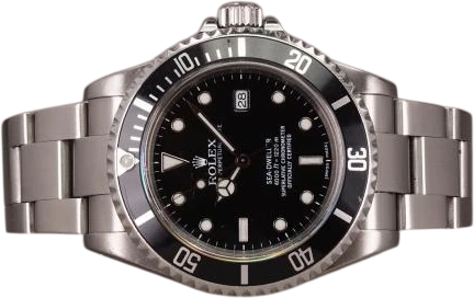 Titel: Sea-Dweller - on hold
Mærke: Rolex
Model: Sea-Dweller
Ref.: 16600
Årgang: 1999
Tilbehør: Boks
Stand: 8.0 (Brugt)
Pris: 52.000 kr.
Diameter: 40mm
Funktioner: Dato
Skivefarve: Sort
Rem: Metal
Kassemateriale: Stål
Kategori: Dykker
Køn: Herre
Match: 100.0%
Billedet ejes af Chrono (963709) Et Rolex ur