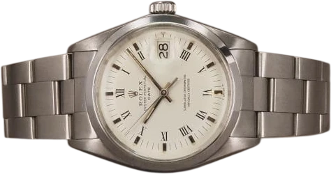 Titel: Oyster Perpetual Date 1500
Mærke: Rolex
Model: Oyster Perpetual Date
Ref.: 1500
Årgang: 1971
Tilbehør:
Stand: 8.0 (Brugt)
Pris: 29.000 kr.
Diameter: 34mm
Funktioner: Dato
Skivefarve: Hvid
Rem: Metal
Kassemateriale: Stål
Kategori: Dress
Køn: Unisex
Match: 100.0%
Billedet ejes af Chrono (1098517) Et Rolex ur