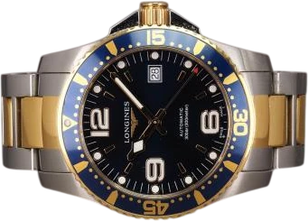 Title: HydroConquest G/S - 10/2022
Brand: Longines
Model: HydroConquest G/S
Ref: L3.742.3.96.7
Category: Dykker
Diameter: 41mm
Functions: Dato
Year: 2022
Price: 10000
Condition: 8.0
Dial Color: Blå
Strap: Metal
Case material: Stål
Gender: Herre
Match: 100.0%
Billedet er ejet af Chrono (239343) Et Longines ur