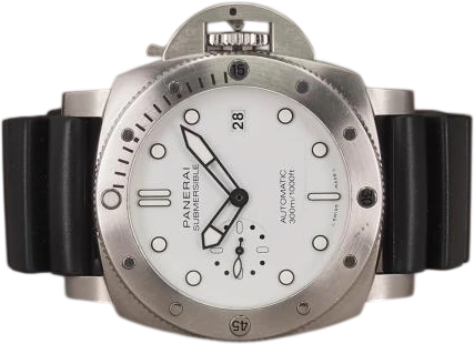 Titel: Submersible Bianco PAM01226 (Nyhed)
Mærke: Panerai
Model: Submersible QuarantaQuattro Bianco
Ref.: PAM01226
Årgang: 2022
Tilbehør: Boks og Papirer
Stand: 7.0 (Brugt)
Pris: 45.000 kr.
Diameter: 44mm
Funktioner: Dato
Skivefarve: Hvid
Rem: Gummi
Kassemateriale: Stål
Kategori: Dykker
Køn: Herre
Match: 100.0%
Billedet ejes af Chrono (1147573) Et Panerai ur
