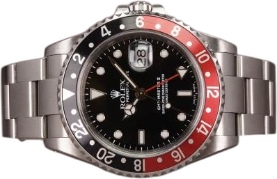 Title: GMT-Master II 16710 - P serie (Coke) (New)
Brand: Rolex
Model: GMT-Master II "Coke"
Ref: 16710
Category: Pilot
Diameter: 40mm
Functions: GMT, Dato
Year: 2000
Price: 73000
Condition: 8.0
Dial Color: Sort
Strap: Metal
Case material: Stål
Gender: Herre
Match: 100.0%
Billedet er ejet af Chrono (794991) Et Rolex ur