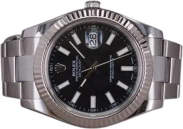 Titel: Datejust II 116334 (Nyhed)
Mærke: Rolex
Model: Datejust II
Ref.: 116334
Årgang: 2014
Tilbehør: Boks og Papirer
Stand: 8.0 (Brugt)
Pris: 67.000 kr.
Diameter: 41mm
Funktioner: Dato
Skivefarve: Sort
Rem: Metal
Kassemateriale: Stål
Kategori: Dress
Køn: Herre
Match: 100.0%
Billedet ejes af Chrono (1083797) Et Rolex ur
