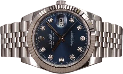 Title: Datejust 41 126334 - Diamant skive - Mint 2020 (New)
Brand: Rolex
Model: Datejust 41
Ref: 126334
Category: Dress
Diameter: 41mm
Functions: Dato
Year: 2020
Price: 99000
Condition: 10.0
Dial Color: Blå
Strap: Metal
Case material: Stål
Gender: Herre
Match: 100.0%
Billedet er ejet af Chrono (797112) Et Rolex ur