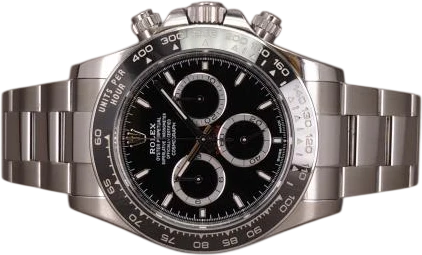 Titel: Daytona 126500LN - 1/2025
Mærke: Rolex
Model: Daytona
Ref.: 126500LN
Årgang: 2025
Tilbehør: Boks og Papirer
Stand: 8.0 (Brugt)
Pris: 203.000 kr.
Diameter: 40mm
Funktioner: Kronograf
Skivefarve: Sort
Rem: Metal
Kassemateriale: Stål
Kategori: Racing
Køn: Herre
Match: 100.0%
Billedet ejes af Chrono (990749) Et Rolex ur
