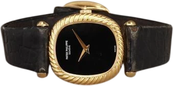 Title: Ellipse Lady 18K
Brand: Patek Philippe
Model: Ellipse Lady 18K
Ref: 4461
Category: Dress
Diameter: 21mm
Functions:
Year:
Price: 50000
Condition: 8.0
Dial Color: Sort
Strap: Læder
Case material: Guld
Gender: Dame
Match: 100.0%
Billedet er ejet af Chrono (120042) Et Patek Philippe ur