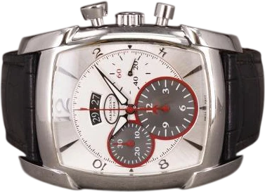 Title: Fleurier Kalpa Kalpagraphe (New)
Brand: Parmigiani
Model: Kalpagraphe ST
Ref: PFC128-0000100
Category: Racing
Diameter: 44mm
Functions: Kronograf, Dato
Year: 2013
Price: 32000
Condition: 8.0
Dial Color: Hvid
Strap: Læder
Case material: Stål
Gender: Herre
Match: 100.0%
Billedet er ejet af Chrono (888586) Et Parmigiani ur