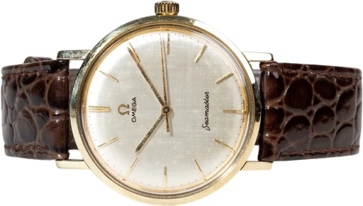 Title: Seamaster Pre De Villé
Brand: Omega
Model: Seamaster
Ref: 14750 2 SC
Category: Dress
Diameter: 34mm
Functions:
Year:
Price: 6999
Condition: 7.0
Dial Color: Sølv
Strap: Læder
Case material: Stål
Gender: Herre
Match: 100.0%
Billedet er ejet af Chrono Collective (565945) Et Omega ur