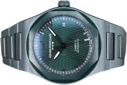 Title: Girard Perregaux Laureato Ceramic Aston Martin Ltd.
Brand: Girard-Perregaux
Model: Laureato Ceramic Aston Marin Limited Edition
Ref: 81005-32-3080-1CX
Category: Sport
Diameter: 38mm
Functions: Dato
Year: 2023
Price: 175000
Condition: 10.0
Dial Color: Grøn
Strap: Andet
Case material: Keramik
Gender: Herre
Match: 100.0%
Billedet er ejet af Chrono (101268) Et Girard-Perregaux ur