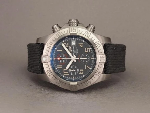 Title: Avenger Bandit
Brand: Breitling
Model: Avenger Bandit
Ref: E13383101M1W1
Category: Sport
Diameter: 45mm
Functions: Dato, Kronograf
Year: 2020
Price: 32000
Condition: undefined
Dial Color: Grå
Strap: Stof
Case material: Titanium
Gender: Herre
Match: 100.0%
Billedet er ejet af Chrono (141071) Et Breitling ur