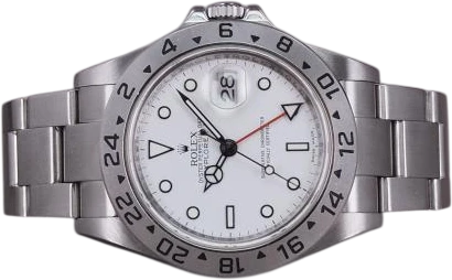 Titel: Explorer II 16570 Cal. 3186 - 2/2013 (Nyhed)
Mærke: Rolex
Model: Explorer II
Ref.: 16570
Årgang: 2013
Tilbehør: Boks og Papirer
Stand: 8.0 (Brugt)
Pris: 65.000 kr.
Diameter: 40mm
Funktioner: GMT, Dato
Skivefarve: Hvid
Rem: Metal
Kassemateriale: Stål
Kategori: Sport
Køn: Herre
Match: 100.0%
Billedet ejes af Chrono (1080127) Et Rolex ur