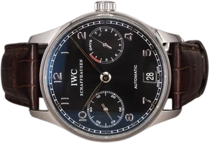 Title: Portuguese Automatic IW500109
Brand: IWC
Model: Portuguese Automatic
Ref: 500109
Category: Dress
Diameter: 42mm
Functions: Dato
Year: 2005
Price: 44000
Condition: 8.0
Dial Color: Sort
Strap: Læder
Case material: Stål
Gender: Herre
Match: 100.0%
Billedet er ejet af Chrono (298392) Et IWC ur