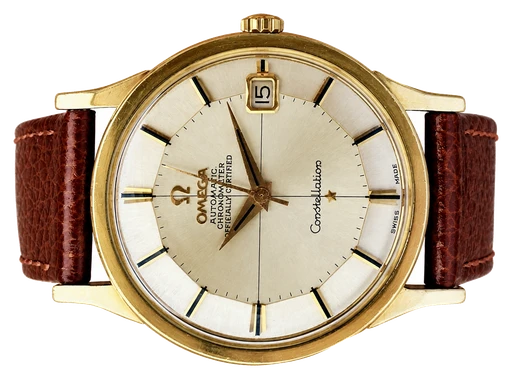 Titel: Vintage Constellation Pie Pan Dog Legs (Nyhed)
Mærke: Omega
Model: Constellation Pie Pan Dog Legs
Ref.: null
Årgang: 1966
Tilbehør:
Stand: 10.0 (Nyt)
Pris: 28.995 kr.
Diameter: 34mm
Funktioner: Dato
Skivefarve: Guld
Rem: Læder
Kassemateriale: Guld
Kategori: Dress
Køn: Unisex
Match: 100.0%
Billedet ejes af Cph Vintage Watches (1111599) Et Omega ur