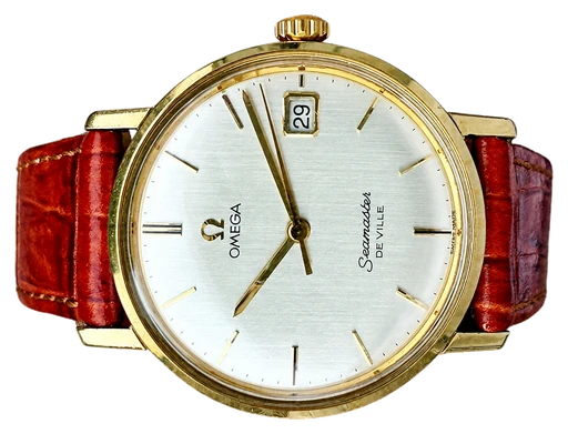 Titel: Vintage Seamaster De Ville "Brushed Dial"
Mærke: Omega
Model: Seamaster
Ref.: null
Årgang: 1963
Tilbehør:
Pris: 11.995 kr.
Diameter: 34mm
Funktioner: Dato
Skivefarve: Sølv
Rem: Læder
Kassemateriale: Guld
Kategori: Dress
Køn: Unisex
Match: 100.0%
Billedet ejes af Cph Vintage Watches (1111632) Et Omega ur