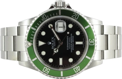 Title: Submariner Kermit 16610LV
Brand: Rolex
Model: Submariner
Ref: 16610LV
Category: Dykker
Diameter: 40mm
Functions: Dato
Year: 2007
Price: 87990
Condition: 9.0
Dial Color: Sort
Strap: Metal
Case material: Stål
Gender: Herre
Match: 100.0%
Billedet er ejet af Dreamwatch (747320) Et Rolex ur
