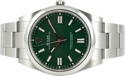 Titel: Oyster Perpetual 124300 (Nyhed)
Mærke: Rolex
Model: Oyster Perpetual
Ref.: 124300
Årgang: 2023
Tilbehør: Boks og Papirer
Stand: 9.0 (Brugt)
Pris: 54.990 kr.
Diameter: 41mm
Funktioner:
Skivefarve: Grøn
Rem: Metal
Kassemateriale: Stål
Kategori: Sport
Køn: Herre
Match: 100.0%
Billedet ejes af Dreamwatch (1132837) Et Rolex ur