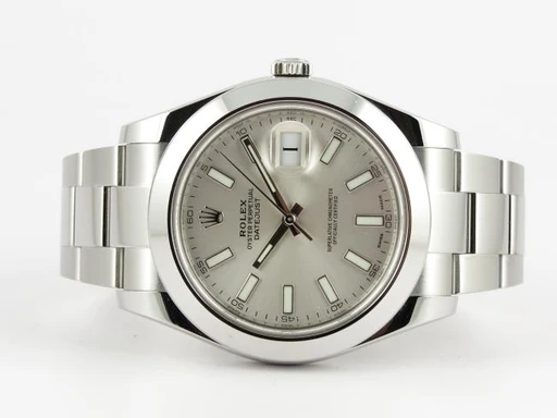 Title: Datejust II 116300
Brand: Rolex
Model: Datejust II
Ref: 116300
Category: Dress
Diameter: 41mm
Functions: Dato
Year: 2016
Price: 54990
Condition: undefined
Dial Color: Sølv
Strap: Metal
Case material: Stål
Gender: Herre
Match: 100.0%
Billedet er ejet af Dreamwatch (282460) Et Rolex ur
