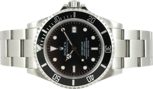 Title: SeaDweller 16600
Brand: Rolex
Model: SeaDweller
Ref: 16600
Category: Dykker
Diameter: 40mm
Functions: Dato
Year: 2006
Price:
Condition: 9.0
Dial Color: Sort
Strap: Metal
Case material: Stål
Gender: Herre
Match: 100.0%
Billedet er ejet af Dreamwatch (895424) Et Rolex ur