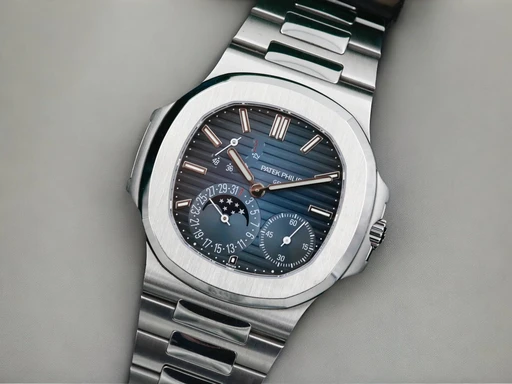Title: Nautilus Ref. 5712/1a
Brand: Patek Philippe
Model: Nautilus 5712/1a
Ref: 5712/1a
Category: Sport
Diameter: nullmm
Functions: Månefase, Dato
Year: null
Price: null
Condition: undefined
Dial Color: Blå
Strap: Metal
Case material: Stål
Gender: Herre
Match: 100.0%
Billedet er ejet af ETP Watches (155471) Et Patek Philippe ur