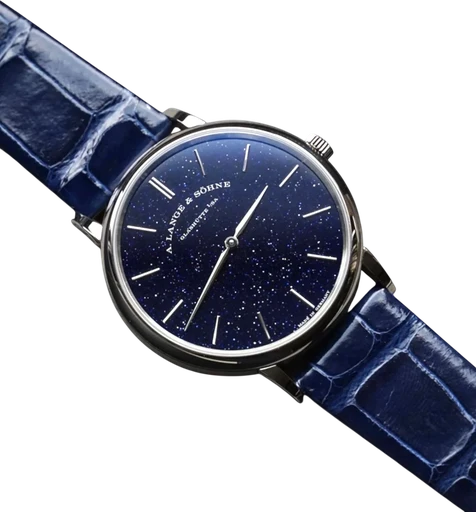 Title: Saxonia Thin Ref. 205.086
Brand: A. Lange & Söhne
Model: Saxonia Thin
Ref: 205.086
Category: Dress
Diameter: 39mm
Functions:
Year:
Price:
Condition: 10.0
Dial Color: Blå
Strap: Læder
Case material: Guld
Gender: Herre
Match: 100.0%
Billedet er ejet af ETP Watches (155452) Et A. Lange & Söhne ur