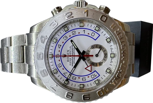Title: Yacht-Master II Hvidguld
Brand: Rolex
Model: Yacht-Master II
Ref: 116689
Category: Sport
Diameter: 44mm
Functions: Kronograf
Year: 2010
Price: 225000
Condition: 7.0
Dial Color: Hvid
Strap: Metal
Case material: Andet
Gender: Herre
Match: 100.0%
Billedet er ejet af Franz Jaeger & Me (101775) Et Rolex ur