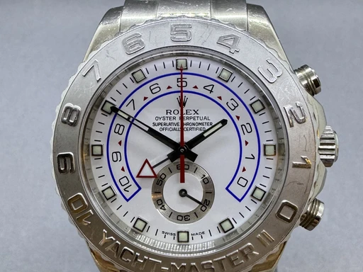 Title: Yacht-Master II Hvidguld
Brand: Rolex
Model: Yacht-Master II
Ref: 116689
Category: Sport
Diameter: 44mm
Functions: Kronograf
Year: 2010
Price: 225000
Condition: undefined
Dial Color: Hvid
Strap: Metal
Case material: Guld
Gender: Herre
Match: 100.0%
Billedet er ejet af Franz Jaeger & Me (101775) Et Rolex ur