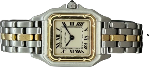 Titel: Panthere Dame (Nyhed)
Mærke: Cartier
Model: Panthere
Ref.: 84043241
Årgang: 1986
Tilbehør: Boks og Papirer
Pris: 27.000 kr.
Diameter: 22mm
Funktioner:
Skivefarve: Hvid
Rem: Metal
Kassemateriale: Stål
Kategori: Dress
Køn: Dame
Match: 100.0%
Billedet ejes af Franz Jaeger & Me (1136630) Et Cartier ur