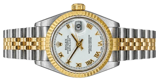 Titel: Lady Datejust 26 mm Hvid romer skive
Mærke: Rolex
Model: Lady Datejust
Ref.: 69173
Årgang: 1991
Tilbehør:
Pris: 38.500 kr.
Diameter: 26mm
Funktioner: Dato
Skivefarve: Hvid
Rem: Metal
Kassemateriale: Andet
Kategori: Dress
Køn: Dame
Match: 100.0%
Billedet ejes af Franz Jaeger & Me (725303) Et Rolex ur