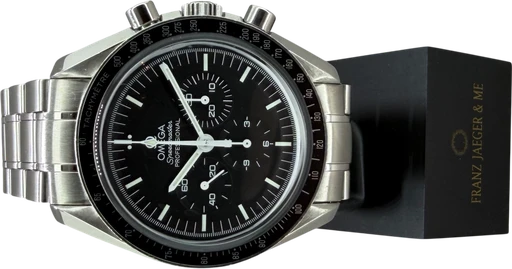 Title: Speedmaster Professional 42 mm (New)
Brand: Omega
Model: Speedmaster Professional
Ref: 3570.05000
Category: Racing
Diameter: 42mm
Functions: Kronograf
Year: 2001
Price: 39000
Condition:
Dial Color: Sort
Strap: Metal
Case material: Stål
Gender: Herre
Match: 100.0%
Billedet er ejet af Franz Jaeger & Me (821717) Et Omega ur