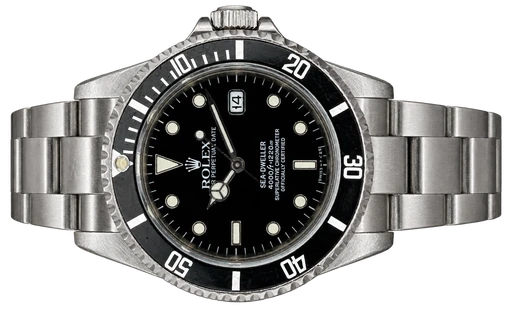 Titel: Sea-Dweller 40 mm
Mærke: Rolex
Model: Sea-Dweller
Ref.: 16600
Årgang: 1989
Tilbehør: Boks og Papirer
Pris: 67.500 kr.
Diameter: 40mm
Funktioner: Dato
Skivefarve: Sort
Rem: Metal
Kassemateriale: Stål
Kategori: Dykker
Køn: Herre
Match: 100.0%
Billedet ejes af Franz Jaeger & Me (1138570) Et Rolex ur