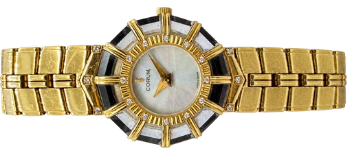 Titel: Princess Limelight 18k Gold
Mærke: Corum
Model: Princess Limelight 18k Gold
Ref.: 185.781.65
Årgang:
Tilbehør: Boks og Papirer
Pris: 78.000 kr.
Diameter: 26mm
Funktioner:
Skivefarve: Sølv
Rem: Metal
Kassemateriale: Guld
Kategori: Dress
Køn: Dame
Match: 100.0%
Billedet ejes af Franz Jaeger & Me (101757) Et Corum ur