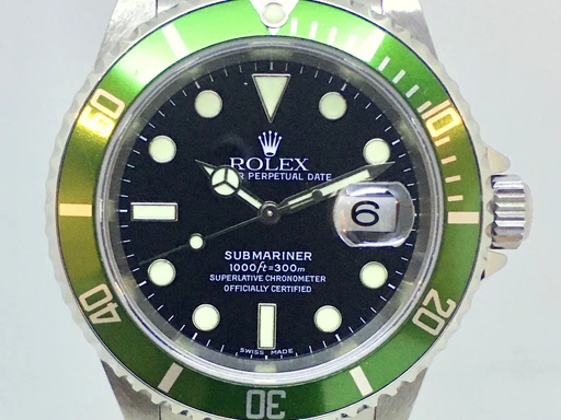 Title: Submariner “Kermit”
Brand: Rolex
Model: Submariner "Kermit"
Ref: 16610 LV
Category: Dykker
Diameter: 40mm
Functions: Dato
Year: 2006
Price: 105000
Condition:
Dial Color: Sort
Strap: Metal
Case material: Stål
Gender: Herre
Match: 100.0%
Billedet er ejet af Franz Jaeger & Me (101808) Et Rolex ur