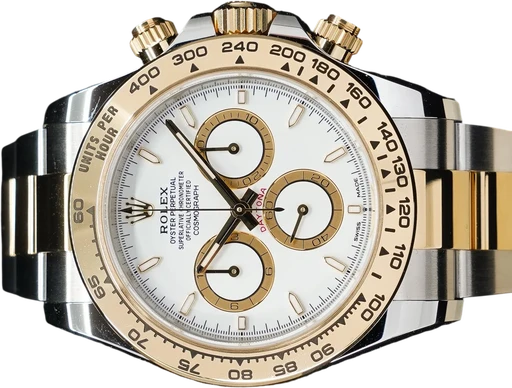 Titel: Daytona 126503
Mærke: Rolex
Model: Daytona 126503
Ref.: 126503
Kategori: Racing
Diameter: 40mm
Funktioner: Kronograf
Årgang: 2024
Pris: 169995
Stand: 9.9 (Brugt)
Skivefarve: Hvid
Rem: Metal
Kassemateriale: Guld
Køn: Herre
Match: 100.0%
Billedet ejes af GP Watches (899547) Et Rolex ur