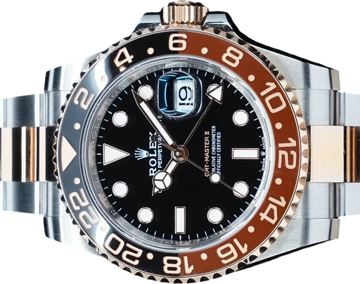 Title: GMT-Master II Rootbeer (Root Beer) (New)
Brand: Rolex
Model: GMT-Master II Rootbeer
Ref: 126711CHNR
Category: Pilot
Diameter: 40mm
Functions: GMT, Dato
Year: 2023
Price: 128995
Condition: 9.5
Dial Color: Sort
Strap: Metal
Case material: Stål
Gender: Herre
Match: 100.0%
Billedet er ejet af GP Watches (928708) Et Rolex ur
