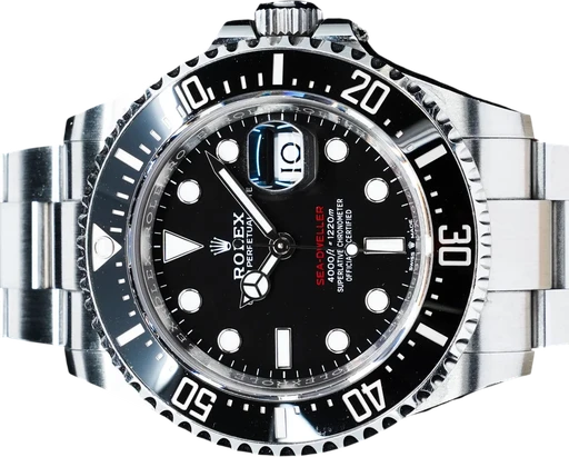 Titel: Sea-Dweller 43 mm (Nyhed)
Mærke: Rolex
Model: Sea-Dweller
Ref.: 126600
Årgang: 2024
Tilbehør: Boks og Papirer
Stand: 9.0 (Brugt)
Pris: 84.995 kr.
Diameter: 43mm
Funktioner: Dato
Skivefarve: Sort
Rem: Metal
Kassemateriale: Stål
Kategori: Dykker
Køn: Herre
Match: 100.0%
Billedet ejes af GP Watches (1116263) Et Rolex ur