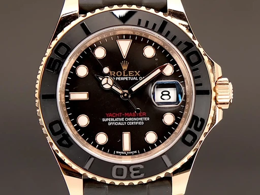Titel: Yacht-Master I
Mærke: Rolex
Model: Yacht-Master I
Ref.: 116655
Årgang: 2016
Tilbehør: Boks og Papirer
Stand: 9.5 (Brugt)
Pris: 169.995 kr.
Diameter: 40mm
Funktioner: Dato
Skivefarve: Sort
Rem: Gummi
Kassemateriale: Guld
Kategori: Sport
Køn: Herre
Match: 100.0%
Billedet ejes af GP Watches (130150) Et Rolex ur