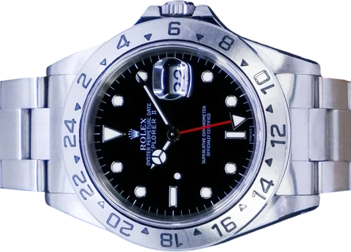 Title: Explorer II
Brand: Rolex
Model: Explorer II
Ref: 16570
Category: Sport
Diameter: 40mm
Functions: Dato, GMT
Year: 1999
Price: 47995
Condition: 8.5
Dial Color: Sort
Strap: Metal
Case material: Stål
Gender: Herre
Match: 100.0%
Billedet er ejet af GP Watches (575789) Et Rolex ur