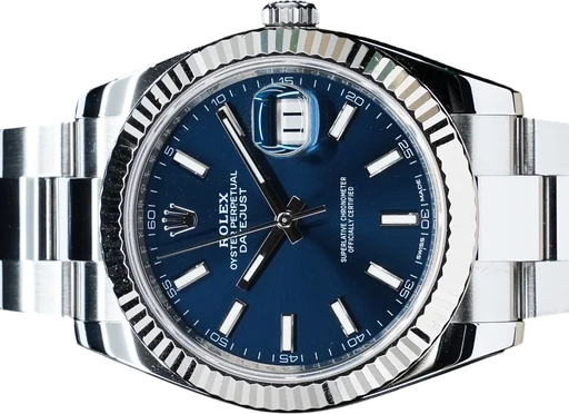 Titel: Datejust 126334 Blue
Mærke: Rolex
Model: Datejust
Ref.: 126334
Årgang: 2018
Tilbehør: Boks og Papirer
Stand: 9.0 (Brugt)
Pris: 84.995 kr.
Diameter: 41mm
Funktioner: Dato
Skivefarve: Blå
Rem: Metal
Kassemateriale: Stål
Kategori: Dress
Køn: Herre
Match: 100.0%
Billedet ejes af GP Watches (930942) Et Rolex ur