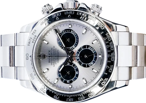 Title: Daytona 116509
Brand: Rolex
Model: Daytona 116509
Ref: 116509
Category: Racing
Diameter: 40mm
Functions: Kronograf
Year: 2008
Price: 219995
Condition: 9.0
Dial Color: Sølv
Strap: Metal
Case material: Guld
Gender: Herre
Match: 100.0%
Billedet er ejet af GP Watches (101440) Et Rolex ur