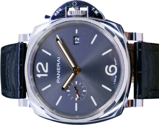 Title: Luminor 42 MM
Brand: Panerai
Model: Luminor 42 MM
Ref: PAM01250
Category: Dress
Diameter: 42mm
Functions: Dato
Year: 2022
Price: 37995
Condition: 9.0
Dial Color: Grå
Strap: Læder
Case material: Stål
Gender: Herre
Match: 100.0%
Billedet er ejet af GP Watches (619004) Et Panerai ur