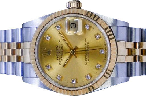 Title: Datejust 68273
Brand: Rolex
Model: Datejust
Ref: 68273
Category: Dress
Diameter: 31mm
Functions: Dato
Year: 1988
Price: 54995
Condition: 8.5
Dial Color: Guld
Strap: Metal
Case material: Stål
Gender: Unisex
Match: 100.0%
Billedet er ejet af GP Watches (591187) Et Rolex ur