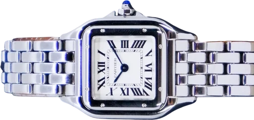 Title: Panthere Small
Brand: Cartier
Model: Panthere Small
Ref: WSPN0013
Category: Dress
Diameter: 30mm
Functions:
Year: 2025
Price: 32995
Condition: 10.0
Dial Color: Sølv
Strap: Metal
Case material: Stål
Gender: Dame
Match: 100.0%
Billedet er ejet af GP Watches (407130) Et Cartier ur