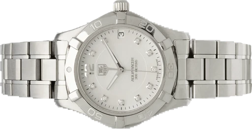 Title: Aquaracer
Brand: Tag Heuer
Model: Aquaracer
Ref: WAY1351.BD0917
Category: Dykker
Diameter: 32mm
Functions: Dato
Year: 2014
Price: 11500
Condition: 8.0
Dial Color: Hvid
Strap: Metal
Case material: Stål
Gender: Dame
Match: 100.0%
Billedet er ejet af Hvelplund (102449) Et Tag Heuer ur
