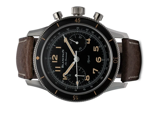 Title: Air Command Flyback Chronograph Limited Edition
Brand: Blancpain
Model: Air Command Flyback Chronograph Limited Edition
Ref: AC01 113063A
Category: Pilot
Diameter: 43mm
Functions: Kronograf
Year: 2021
Price: 175000
Condition: undefined
Dial Color: Sort
Strap: Læder
Case material: Stål
Gender: Herre
Match: 100.0%
Billedet er ejet af Hvelplund (102454) Et Blancpain ur