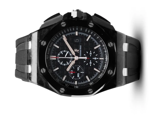Title: Royal Oak Offshore
Brand: Audemars Piguet
Model: Royal Oak Offshore
Ref: 26400AU.00.A002CA.01
Category: Sport
Diameter: 44mm
Functions: Dato, Kronograf
Year: 2015
Price: 249500
Condition: undefined
Dial Color: Sort
Strap: Andet
Case material: Keramik
Gender: Herre
Match: 100.0%
Billedet er ejet af Hvelplund (102435) Et Audemars Piguet ur