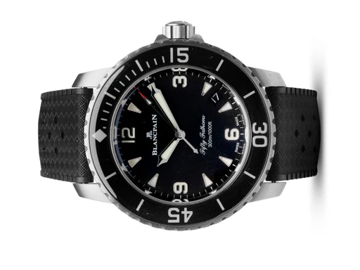 Title: Fifty Fathoms 42mm.
Brand: Blancpain
Model: Fifty Fathoms
Ref: 5010 12B30 B64B
Category: Dykker
Diameter: 42mm
Functions: Dato
Year: 2024
Price: 135000
Condition: undefined
Dial Color: Sort
Strap: Andet
Case material: Titanium
Gender: Herre
Match: 100.0%
Billedet er ejet af Hvelplund (102441) Et Blancpain ur