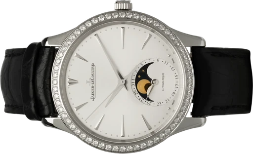 Title: Master Ultra Thin Moon
Brand: Jaeger-LeCoultre
Model: Master Ultra Thin Moon
Ref: Q1258401
Category: Dress
Diameter: 34mm
Functions: Ugedag, Månefase
Year: 2017
Price: 75000
Condition: 8.5
Dial Color: Hvid
Strap: Læder
Case material: Stål
Gender: Herre
Match: 100.0%
Billedet er ejet af Hvelplund (102450) Et Jaeger-LeCoultre ur